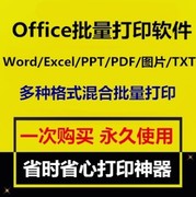 Office批量打印软件工具 Word/Excel/PPT/图片/PDF批量打印软件