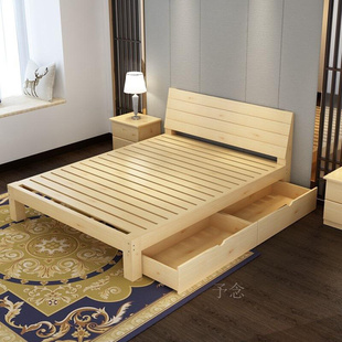 .床.米实木双人，经济型单人架子床，耐用简易次卧宿舍床架家私