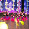 六一小小古丽新疆舞少数民族演出服，西域风情维族舞蹈儿童表演服