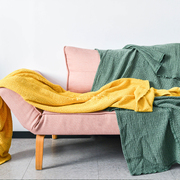瑞典进口klippan毯子沙发用薄盖毯纯棉，沙针织空调，毯披肩北欧ins风