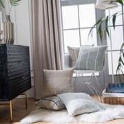 北欧几何现代简约咖啡，抱枕靠垫格子抱枕套客厅，沙发靠枕不含芯