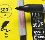500华氏摄氏260美国耐高温实验标签记号笔油性防水工业修补不褪色
