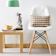 伊姆斯椅子创意现代简约书房办公椅白色，书桌凳子靠背成人北欧餐椅