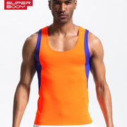 Superbody男士运动背心 时尚健身宽松速干潮流汗衫 夏季跑步青年