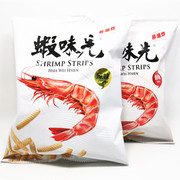 台湾虾味先60g虾条膨化食品薯片虾片，原味香辣进口非油炸零食小吃