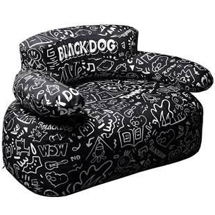 Blackdog黑狗户外充气沙发单双人休闲折叠便携懒人家用沙发凳组合