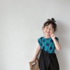韩国版夏款儿童宝宝洋气波点薄款棉质背心女童宽松休闲无袖T恤潮