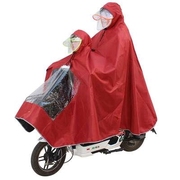 双人雨衣大小电动电瓶自行车雨披，母子儿童亲子韩国时尚加大加厚
