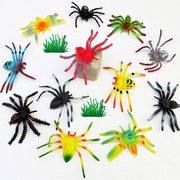 仿真昆虫蜘蛛动物模型软胶网，静态狼蛛黑寡妇道具，恶搞整蛊玩具套装