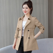 卡其色风衣短外套女士2023年春季韩版高级感洋气减龄时尚上衣