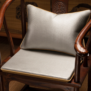 夏季红木椅子凉席坐垫新中式，冰藤椅垫透气屁垫防滑圈椅座垫子定制