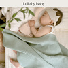 lullabybaby婴儿盖毯纱布，纯棉新生儿抱毯睡觉毯子，华夫格宝宝包被