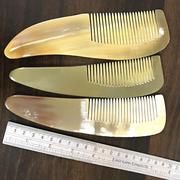 牦牛角梳黄牛角(黄牛角)梳子，非洲角梳子越南15-17厘米牛角梳统货