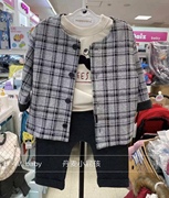 韩国童装21秋男纯棉，胡子卫衣格子开衫，垮裤三件套装n3