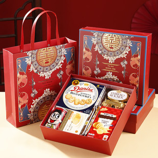 中国风喜糖礼盒套装成品含糖结婚糖果伴手礼婚礼实用大号