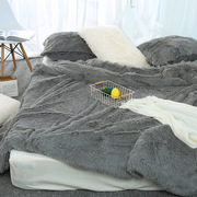 原单水貂绒毛毯长毛绒盖毯加厚双面毯子冬季羊羔绒毯儿童毯