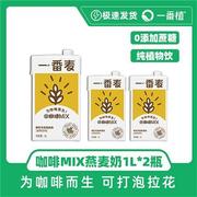 2024.4月到期一番植燕麦奶，植物蛋白0乳糖饮料，大瓶1l*2瓶