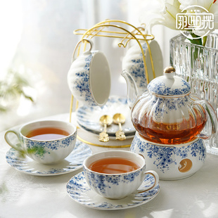 英式下午茶具 花茶壶套装 那些时光蜡烛加热玻璃泡茶壶花茶杯碟