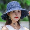 可折叠帽子夏女士遮阳韩版防晒帽中老年龄太阳帽大檐沙滩凉帽