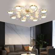 客厅吊灯简约现代大气，2023年北欧高端极简创意圆环卧室餐厅灯