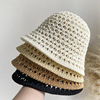 夏季镂空渔夫帽女透气帽子薄款防晒遮阳水桶帽时尚盆帽出游太阳帽