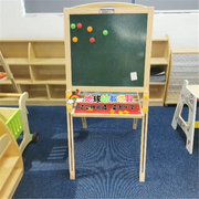 幼儿园儿童画板画架宝宝小黑板可调节升降两面两用支架式双面磁性