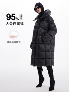 RQ3317防风大围脖时尚冬季鹅绒服轻奢气质款羽绒服外套