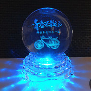急速水晶球桌面小摆件透明星空，玻璃球装饰品可爱创意生日礼物
