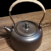 家用耐热电陶炉煮水壶陶瓷煮水壶侧把煮茶壶炭火炉茶壶手工白泥壶