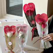 母亲节花艺资材花朵单支花束康乃馨玫瑰包装袋包装包花纸材料