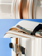 日本高颜值铝框拉杆行李箱男女，青年20寸万向轮纯色，旅行通用登