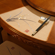 餐垫棉麻新中式花瓶垫酒店，圆桌垫布防烫隔热碗垫餐盘垫餐桌垫布