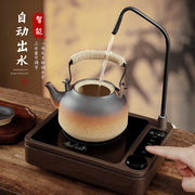 2024自动上水电陶炉煮茶器陶瓷，提梁壶茶炉泡茶专用烧水壶复古