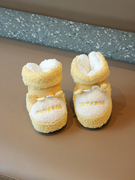 冬季一岁宝宝棉鞋加厚保暖不掉鞋子6-12月婴幼儿高帮雪地靴婴儿鞋