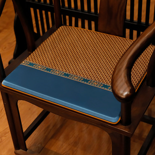 红木沙发坐垫夏季凉席垫子中式实木椅垫夏天透气椅垫防滑竹藤凉垫