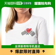 香港直邮moschino女士白色，圆领套头短袖t恤w4f158m-m3876-a00t
