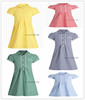 next英国女童，大童可亲子学生格子连衣裙红色，蓝色黄色绿色
