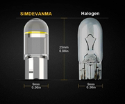 t10led灯示宽灯汽车led小灯泡车外灯行车灯，插泡通用一体灯泡