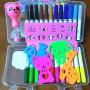 喷喷笔水彩笔可水洗 12色 24色喷喷笔 儿童喷色彩笔喷画笔