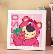 草莓熊蛋仔派对儿童钻石贴画diy手工贴钻画女孩益智玩具生日礼物