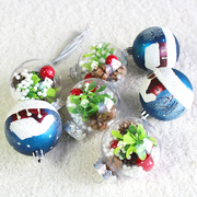 圣诞树装饰挂件圣诞球彩球，白雪球(白雪球)圣诞挂饰，6cm吊饰球圣诞节装饰品