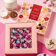 意大利进口零食夹心球形艾达的世界什锦巧克力礼盒装粉色红色