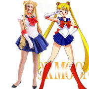 sailormoon美少女战士cosplay衣服，月野兔成人，女美战水冰月服装