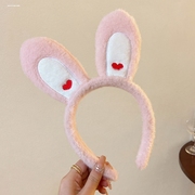 可爱亮片兔耳朵发箍儿童头饰大人少女兔子耳朵头箍甜美发卡女