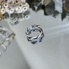 PARANOIDPIGGY泰国清迈手工银戒指做旧复古编织开口925纯银指环女