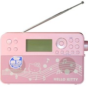 HelloKitty数字多波段钟控收音机定时开关机中短波半导体插卡音箱