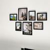 现代简约客厅照片墙免打孔创意组合相片，墙北欧风沙发装饰背景挂画