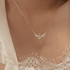 S925链子天使之翼纯银项链女小众设计轻奢高级感送女友礼