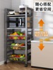 厨房菜篮子置物架水果，蔬菜储物筐落地移动多层多功能，家用收纳架子