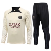 2324赛季巴黎球衣，长袖足球训练服半拉套装，b648#footballjersey